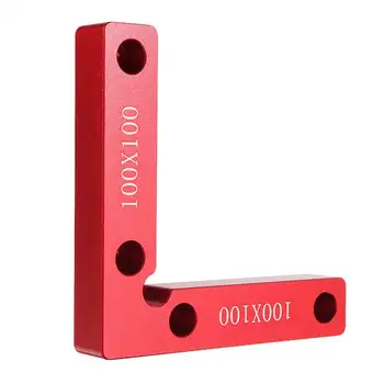 

NEW 90 Degree Positioning Squares Right Angle Clamps Woodworking Carpenter Tool 100x100mm L Block Square Aluminium Alloy