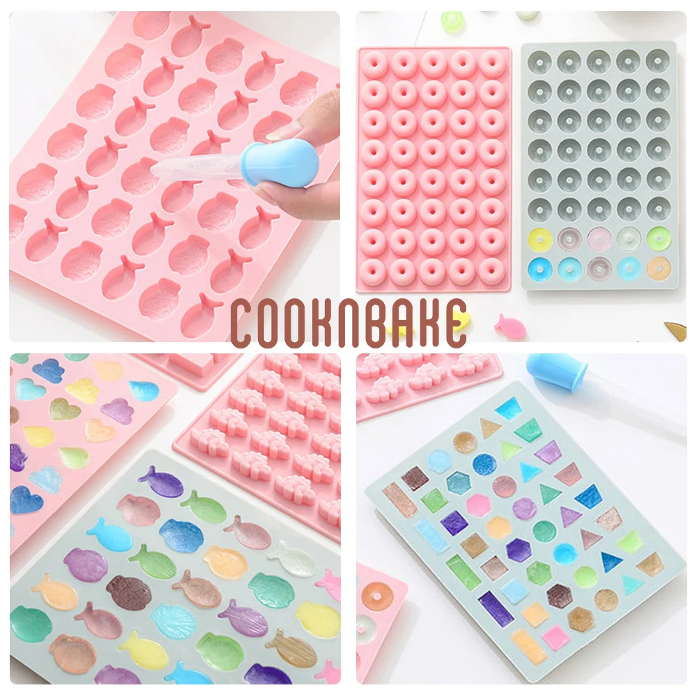 COOKNBAKE силиконовая форма для мастики леденцов поднос льда мини рыба шоколада