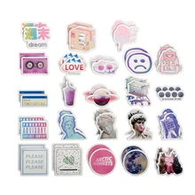 46 шт. милый вапорволна этикетка Kawaii стикер Дневник ручной работы клейкая бумага хлопья Япония наклейка Скрапбукинг стикер для канцелярских товаров