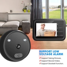 R11 Smart Cordless for Warehouses Home Office 2.4 inch Peephole Door Camera Doorbell IR Night Vision Door Eye Door Bell