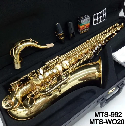 Музыка Fancier клуб тенор саксофон MAS WO20 992 золотой лак с Чехол Sax Лигатура мундштука