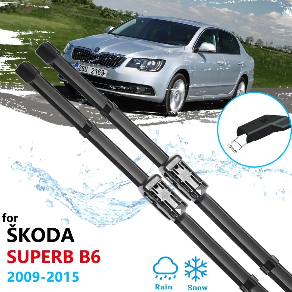 Автомобильные стеклоочистители для Skoda Superb 2 B6 3T 2009 ~ 2015 на лобовое стекло