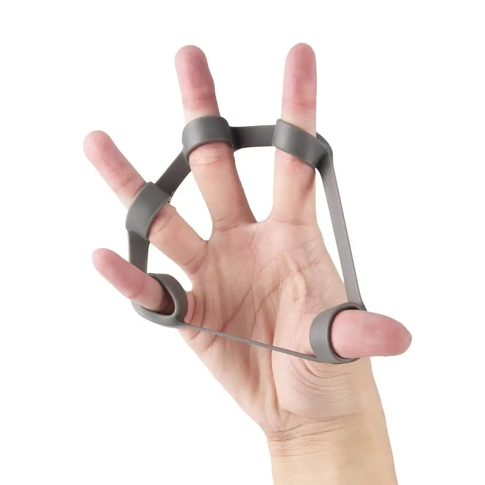 3pcs Finger Trainer Silicone Finger Stretcher Hand Exercise Grip Strength Resistance Bands Training for Force Grip Device