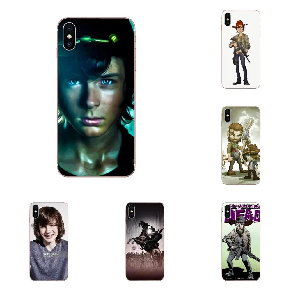 Soft Case Capa Cover For Galaxy J1 J2 J3 J330 J4 J5 J6 J7 J730 J8 2015 2016 2017 2018 mini Pro The Walking Dead Carl Grimes | Мобильные