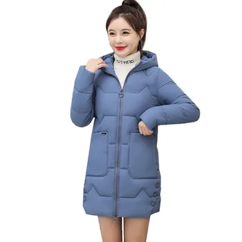 

Parka new Women Winter Down jacket Women Coat Long Hooded Outwear Female Parka Thick Cotton Padded 2020 Female Basic Coats