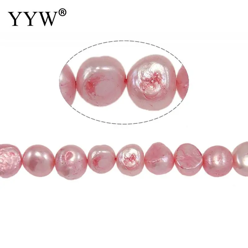 

10-11mm Cultured Baroque Freshwater Pearl Beads Pink Grade A Natural Pearl For Diy Jewelry Making Charm Beads Bracelet Necklace