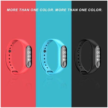 

M3 0.87 inch OLED smart watch waterproof IP67 sports Step counter Sleep Monitoring Heart Rate Monitor Fitness Message hints blue