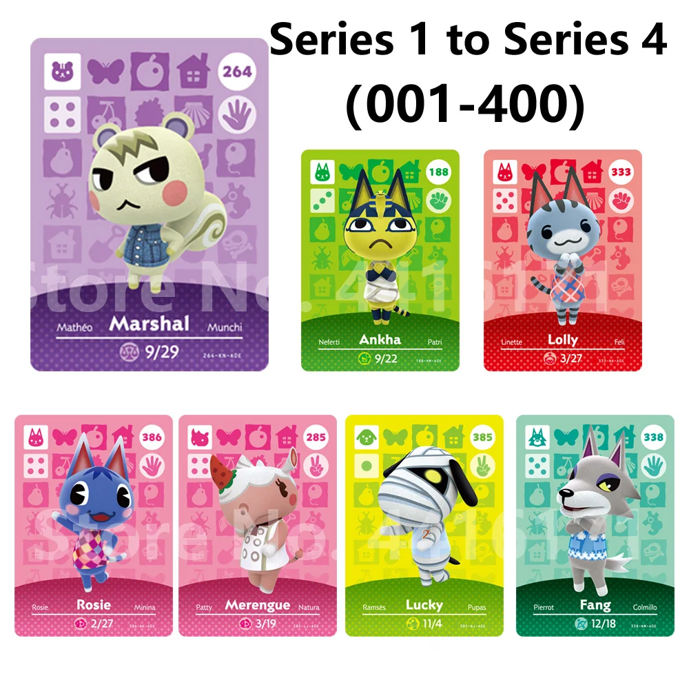 Animal Crossing New Horizons Amiibo Card Carte Accessories Switch Games Choose Any Villager Series 1 To Series4 001 400 Access Control Cards Aliexpress