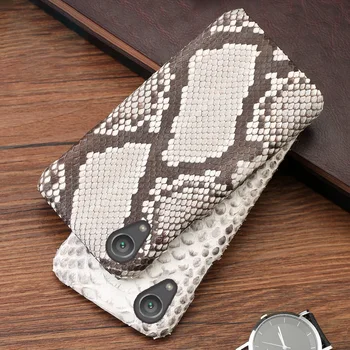 

Real Snake skin leather For Sony Xperia X Z Z2 Z3 Z4 Z5 XZ2 XZ4 Compact XA XA1 XA2 Ultra XZ1 XZ Premium 5 8 10 Plus Case