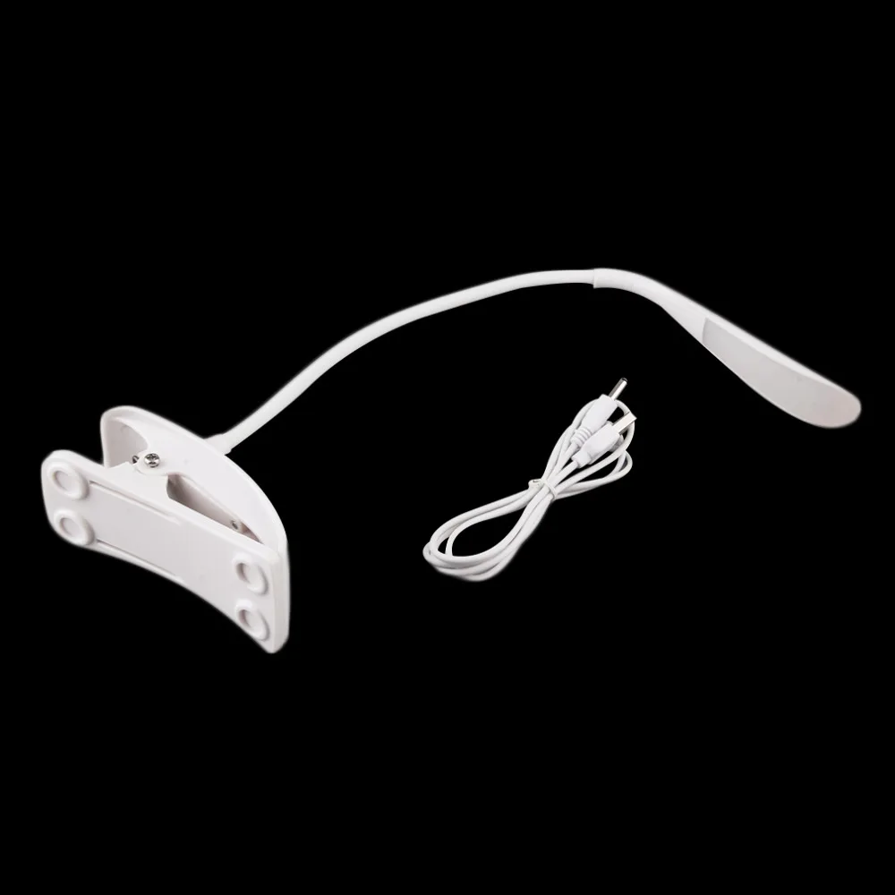 ICOCO USB/батарея питания клип на светодиодный настольная лампа белый 14 светодиодный настольная лампа прикроватная лампа для чтения книг для кровати