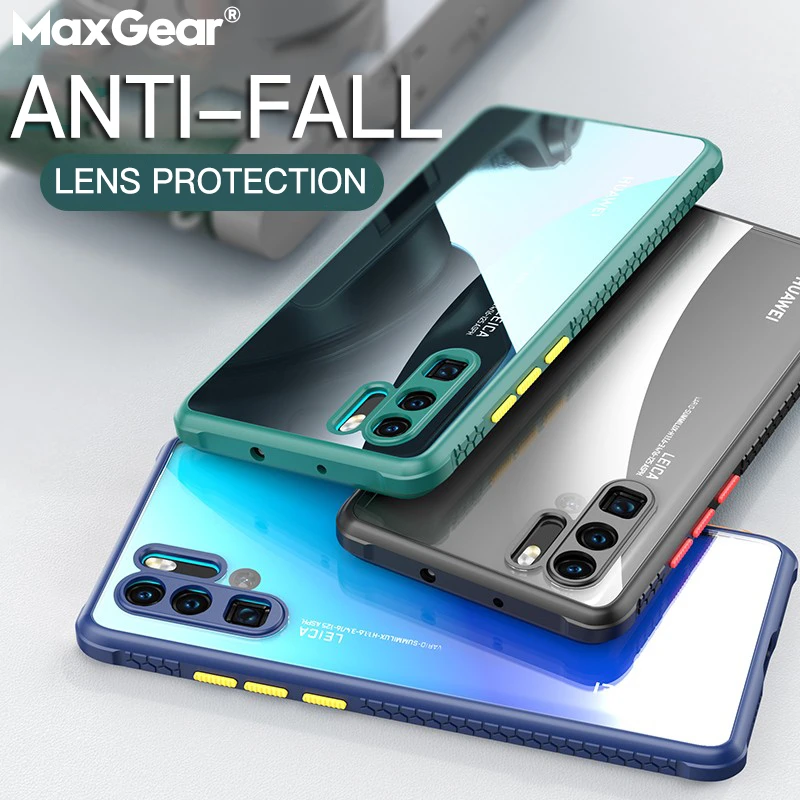 Shockproof Clear Phone Case For Huawei P30 P40 Mate 30 Pro Lite Nova 6 7 7i SE 5T Y7P Original Acrylic Transparent Soft Bumper