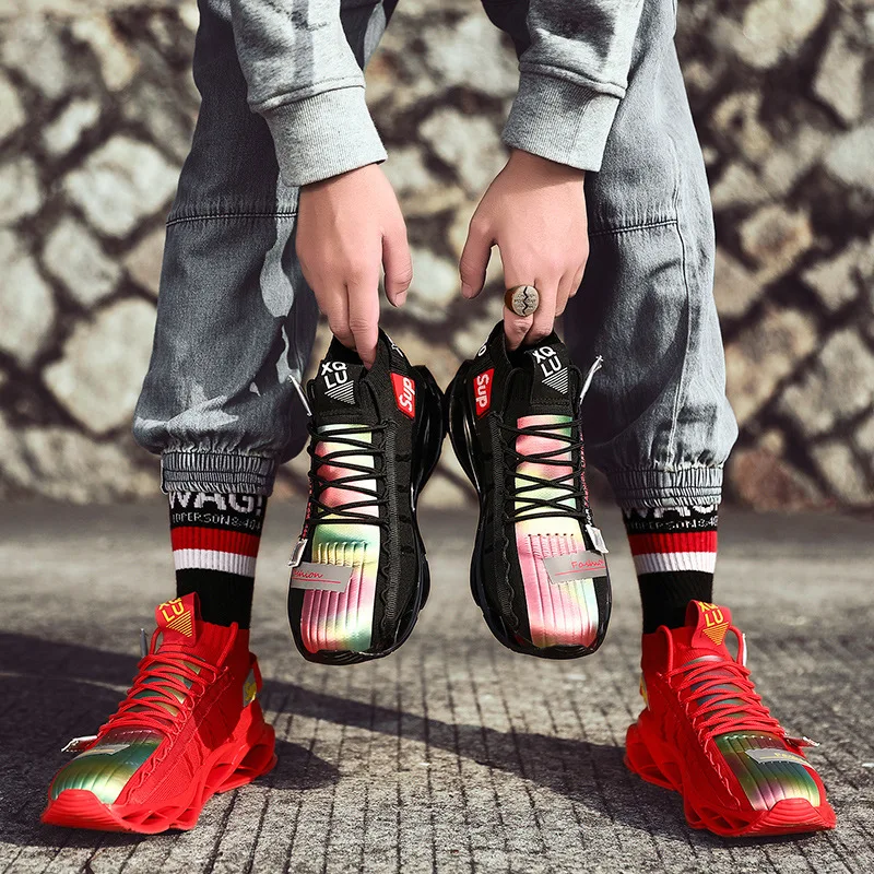 

Large Size New Style MEN'S SHOES Blade Versatile Trend Casual Sports Running Shoes Autumn Breathable Shoe Men's Trendy Shoes