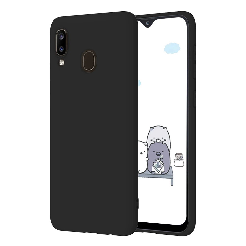 Soft Matte Silicone TPU Phone Case - Solid Color Protective Cover