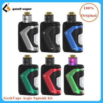 

Original Geekvape Aegis Squonker Kit Electronic Cigarette 100W fit 18650 battery Box Mod with tengu RDA Tank 2ml Vaporizer VAPE