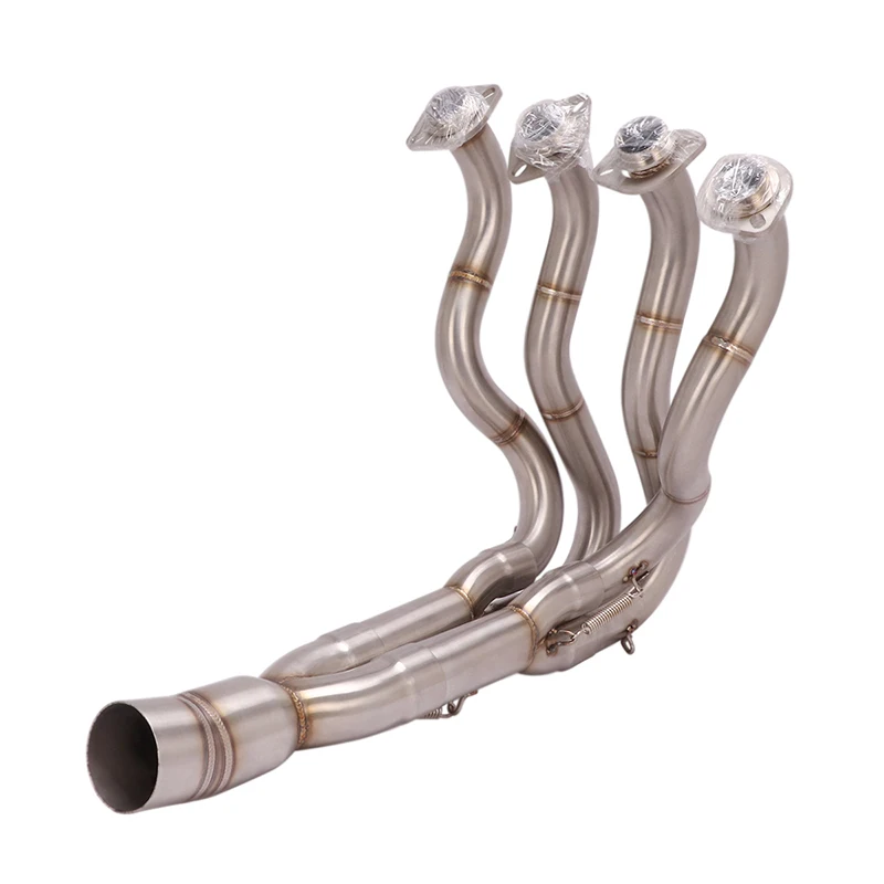 For Kawasaki Ninja ZX6R 2009-2017 Motorcycle Exhaust Front Header Link Pipe Slip on Stock Muffler