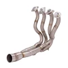 For Kawasaki Ninja ZX6R 2009-2017 Motorcycle Exhaust Front Header Link Pipe Slip on Stock Muffler