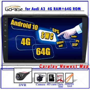 

DSP IPS 64GB Android 10 CAR GPS Stereo Radio Multimedia player for Audi A3 8P 2003-2012 S3 2006-2012 RS3 Sportback 2011 BT WIFI
