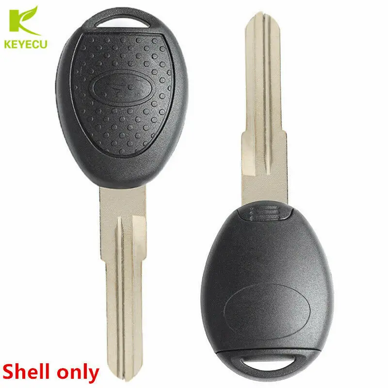 KEYECU 2PCS Replacement Transponder key shell Case Fob 1999-2005 Land Rover Freelander NO PROGRAMMING NEEDED key case transponder chip