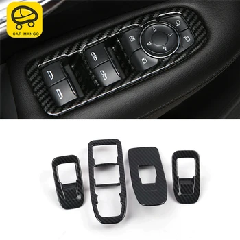 

CAR MANGO Car Styling Door Gate Window Lift Button Switch Panel Cover Frame Sticker Interior Accessories for Cadillac XT5 2016