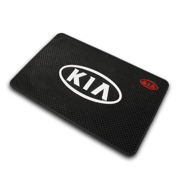 

Car Logo Anti Slip Mat Phone Holder Non-Slip Mat non slip Pad For KIA K2 K3 K5 Sorento Sportage R Rio Soul cap car styling Auto