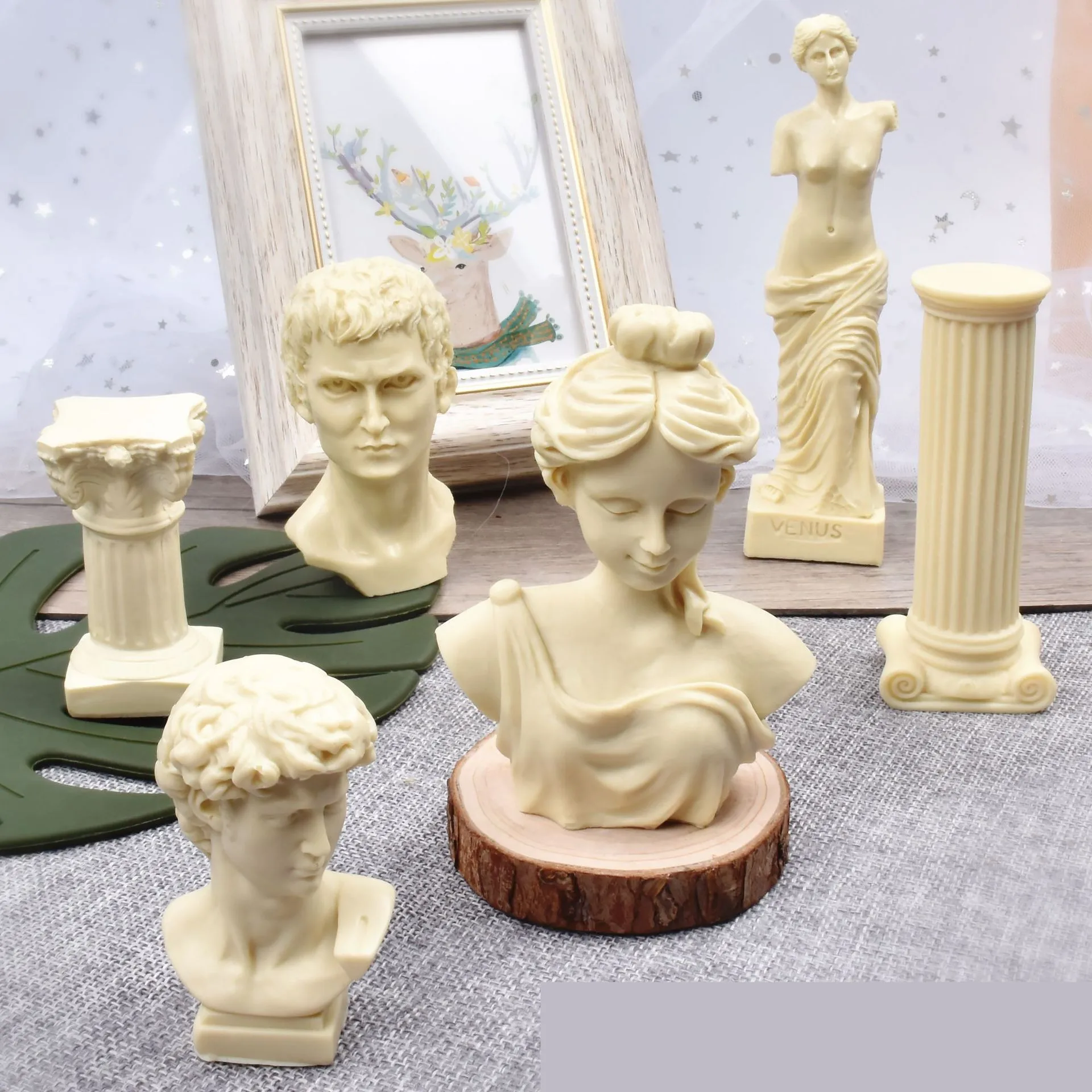 3D Human Female Body Silicone Candle Mold DIY Venus Goddess Scented