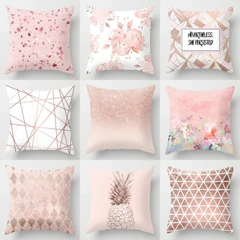 

45*45cm Nordic Style Cushion Cover Decorative Geometric Cushions Covers Sofa Pillow Case Floral Printed Hot Sale