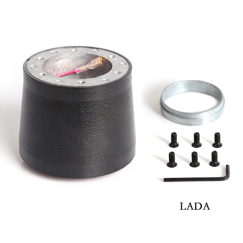 

Automobile refitting special steering wheel for Russian Lada car refitting base aluminium + plastic adapter kit