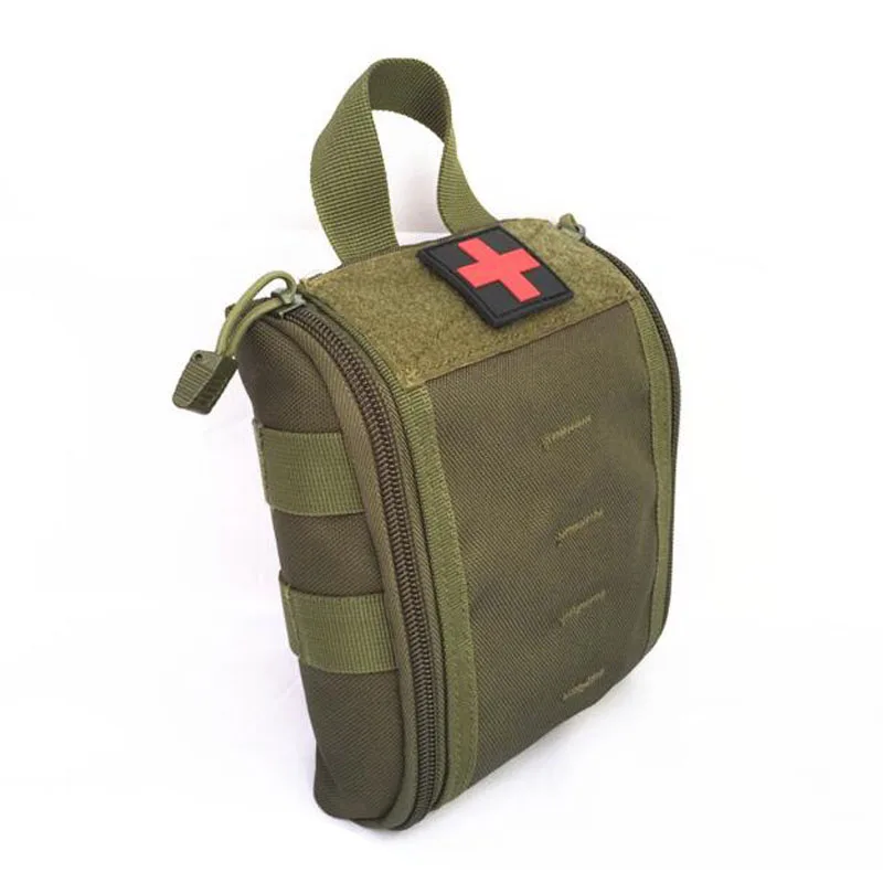 ArmyGreen Тактический EDC аптечка для первой помощи для спорта на открытом воздухе путешествия Туризм Портативный автомобиль анти-уход коробка для хранения принадлежности для выживания Аварийный Комплект - Цвет: ArmyGreen