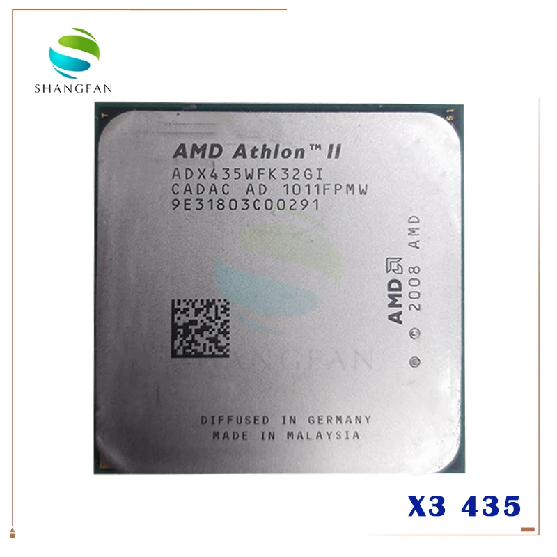 Процессор AMD Athlon II X3 435 2 9 ГГц трехъядерный процессор ADX435WFK32GI ADX435WFK32GM Socket AM3|socket