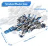 Microworld 3D Metal Jigsaws Puzzles Spaceship Warship Kits DIY Modern Assemble Toys Birthday Gift for child 350 Pieces Puzzle 5