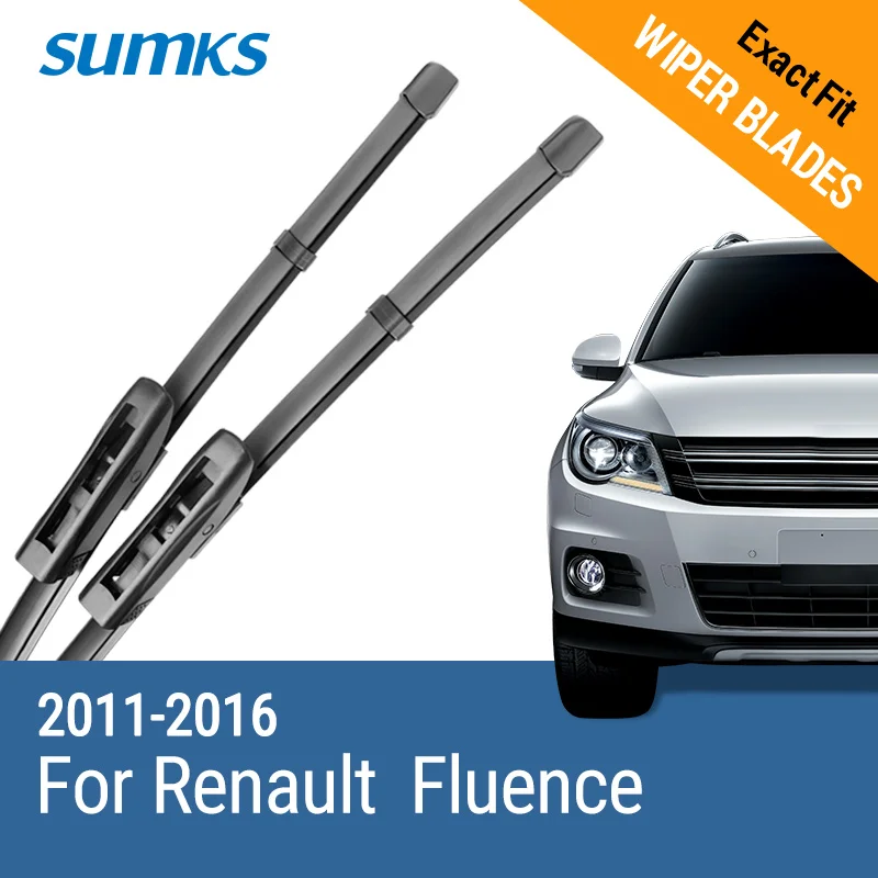 

SUMKS Wiper Blades for Renault Fluence 24"&16" Fit Bayonet Arms 2011 2012 2013 2014 2015 2016