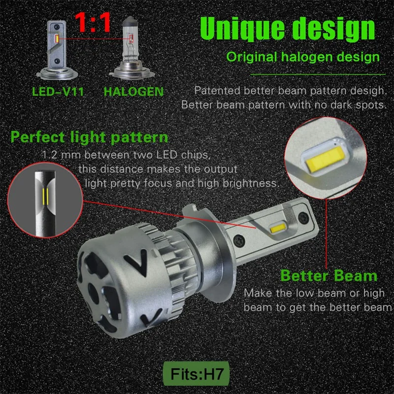 Новые продукты нового поколения автомобильные лампы Led H1 H3 H8 H9 H4 H7 H11 9012 Led 880 881 9008 H13 9004 9007 Авто светодиодные фары