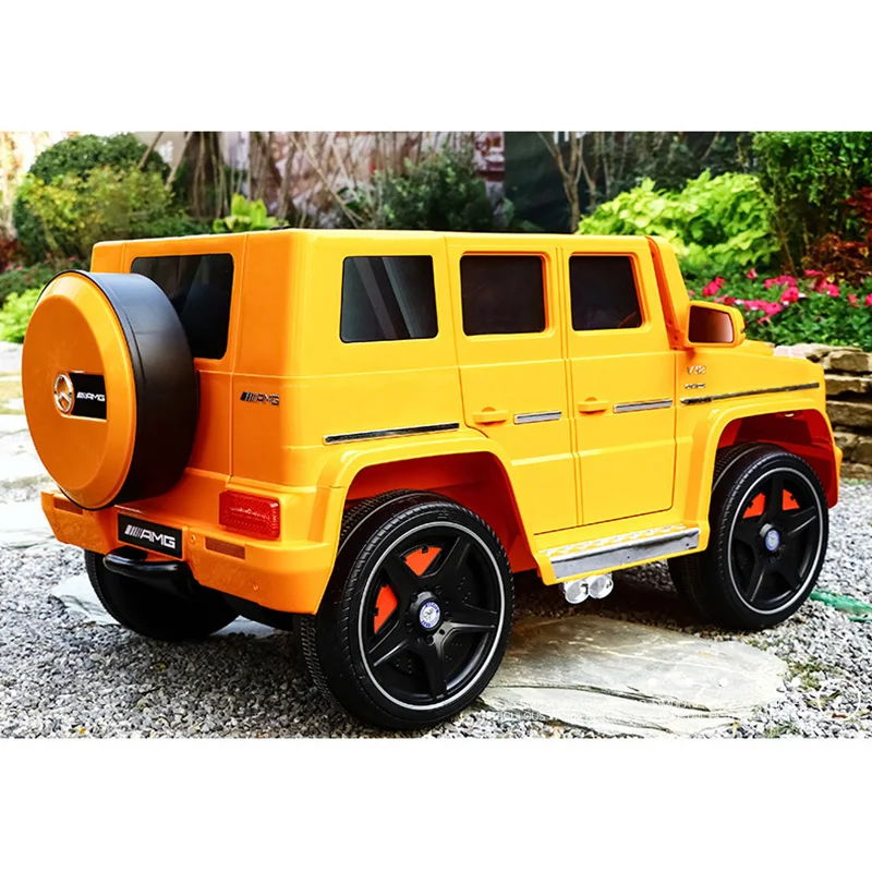 Yellow Детский внедорожный электрический автомобиль двойной привод четырехколесный привод детский открытый Верховая игрушка транспортное средство с дистанционным управлением подарок батареи - Цвет: Yellow