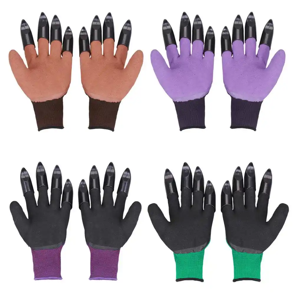 ガーデン手袋爪4 Absプラスチックガーデンゴム手袋園芸掘削植栽耐久性のある防水作業手袋屋外 ガーデン グローブ Aliexpress