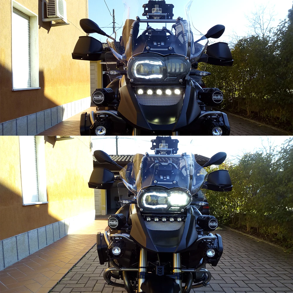 R1200gs LED головной свет для мотоцикла проектор для BMW R1200GS 2005-2012 R 1200GS ADV Adventure 2005-2013 мото задние фонари в сборе