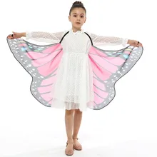 Детские шарфы для косплея; крыло шаль-бабочка для мальчиков и девочек; накидка; костюм; аксессуары; шарф; abrigos mujer invierno# BA