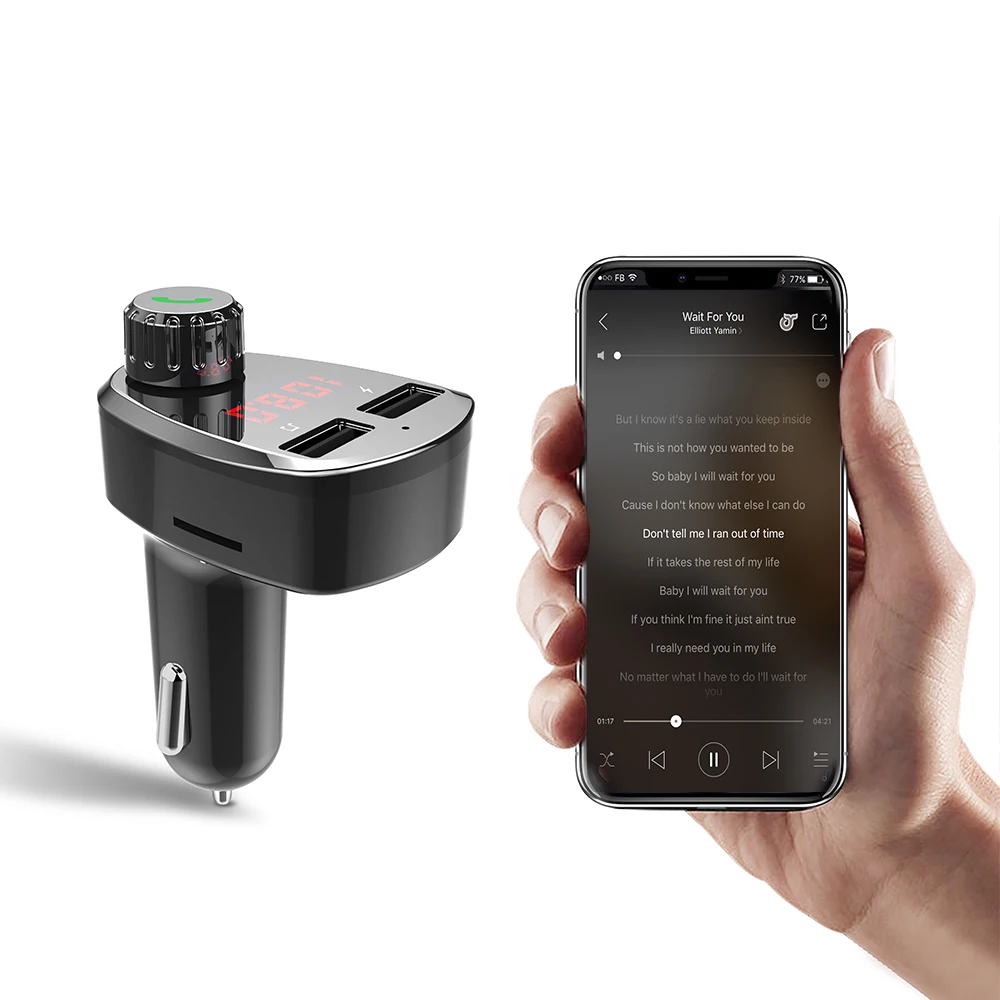 G13 FM передатчик беспроводной автомобильный комплект Bluetooth MP3 музыкальный плеер Hands-free вызов автомобильный комплект двойной USB быстрая зарядка автомобильное зарядное устройство
