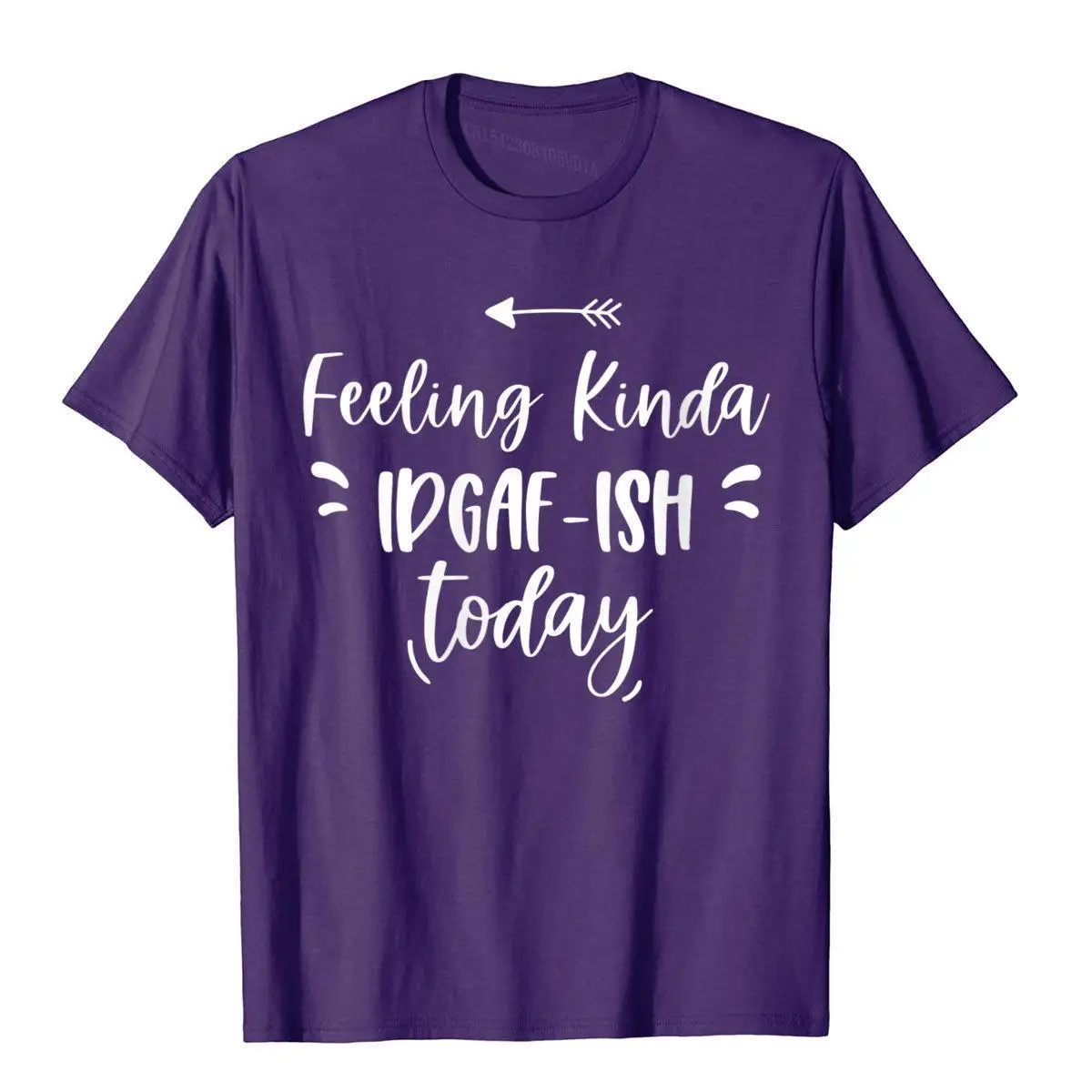 Womens Feeling Kinda IDGAFish Today funny quote V-Neck T-Shirt__B6693purple