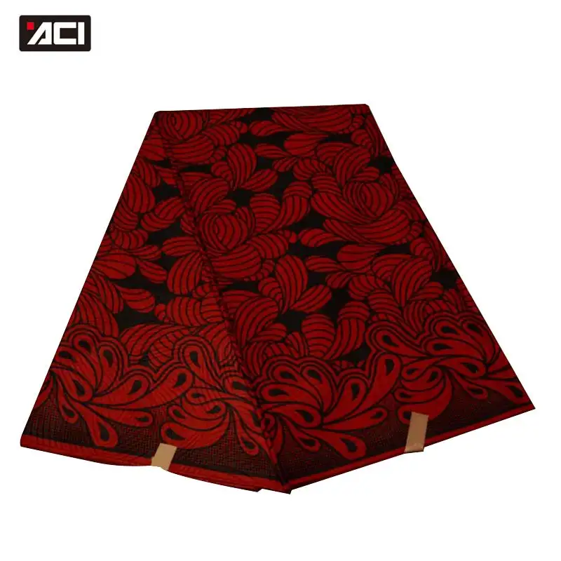 ACI полиэстер Африканский Воск Печать Ткань 6 ярдов Горячая африканская ткань Анкара Tissu воск Африканский батик ткань для свадьбы