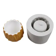 Round Succulent Plants Flower Pot Silicone Mold Cement Planter Bonsai Candy Soap
