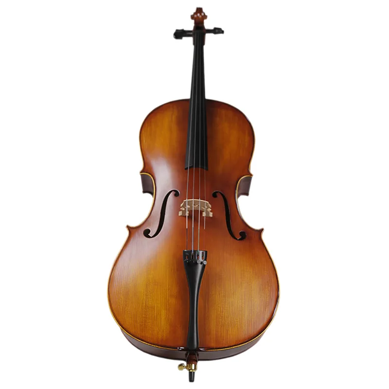 

Handcraft Oil Varnish Antique Cello Natural Flamed Grade AA Spruce Panel Cello Musical Instruments