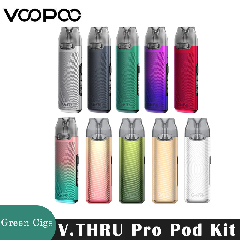 VOOPOO-Kit Original V.THRU Pro, batería de 25W, 900mAh, 3ml, Cartucho Pod, 1.2ohm, bobina 0,7, vaporizador de cigarrillos electrónicos