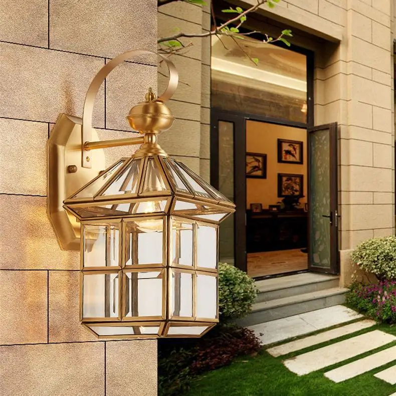 

American Loft Wall Lamps Modern Luxury Glass Led Art Wall Lamp Stairs Corridor Wall Sconce Lamp House Decoration Light Fixtures