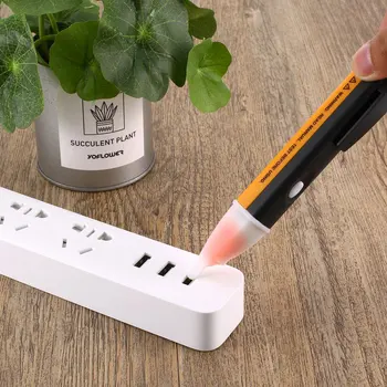 

Digital Electrical Socket Wall AC Power Outlet Voltage Detector Sensor Tester Pen 90-1000V Measure Voltage Instruments