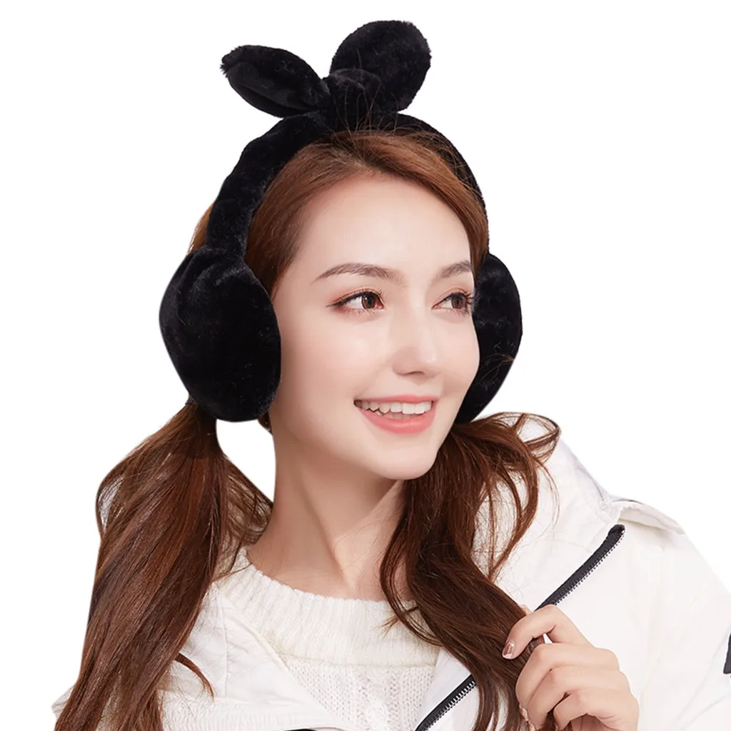 Winter Accessories For Women Foldable Winter Earmuffs Unisex Ear Warmer Plush Earmuffs Soild Color Ear Warmer Nauszniki Gh4