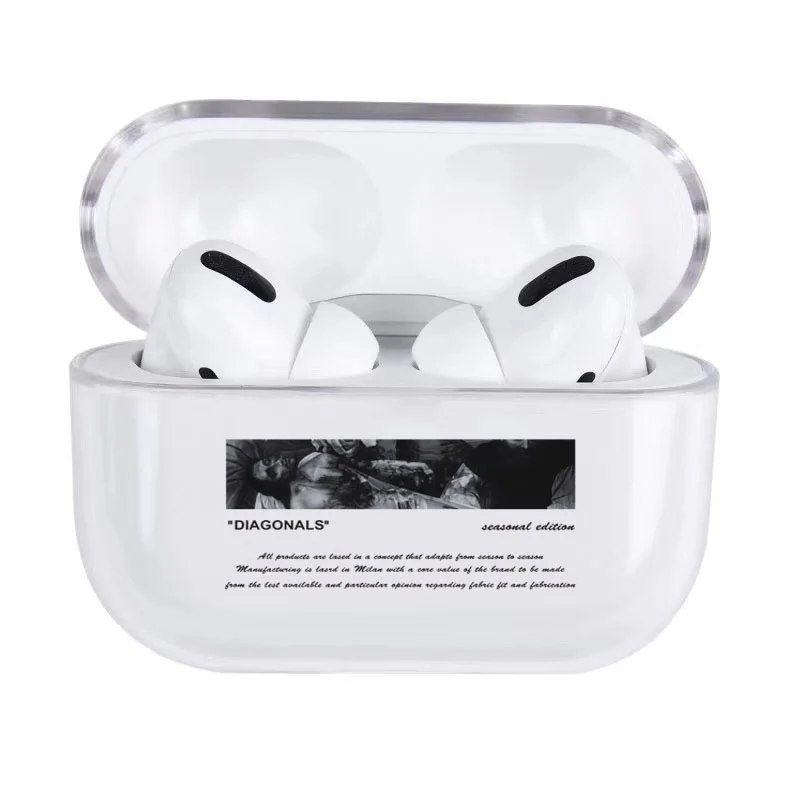 for AirPods Pro 04 Модный тренд номер 350 для Airpods Pro Роскошные прозрачные Bluetooth наушники защитный чехол для airpods Pro 2 жесткий чехол - Цвет: for AirPods Pro 04