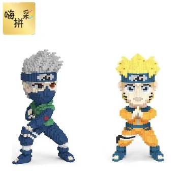 

Colorful diamonds small particles building blocks toy blocks creative assembling 8657-8658 Naruto Kakashi