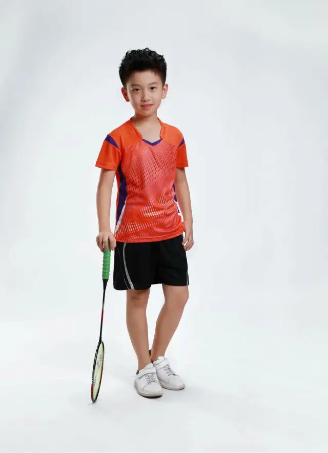 Children team game Table Tennis Sports Suit Boys girl Running Training Uniform Badminton Shirt with Shorts Kids Sport sets badminton t shirt badminton set sports wear set
