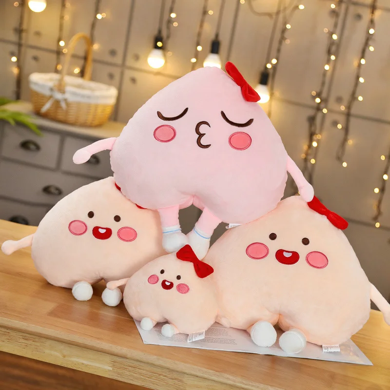 

Lovely 1pc 15CM/25CM/35cm Plush Peach Fruit Cute Toy Soft Stuffed Doll High Quality Apeach Pillow Baby Children Birthday Gift
