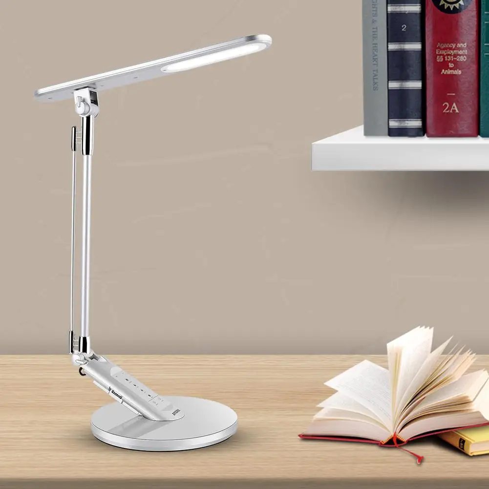 Best Price Silver LED Table Lamp Folding LED 7 Dimming Levels 4 Lighting Modes Can Rotated 180 Degrees for Home Bedroom Bedside Lamp Best Price Silver LED Table Lamp Folding LED 7 Dimming Levels 4 Lighting Modes Can Rotated 180 Degrees for Home Bedroom Bedside Lamp